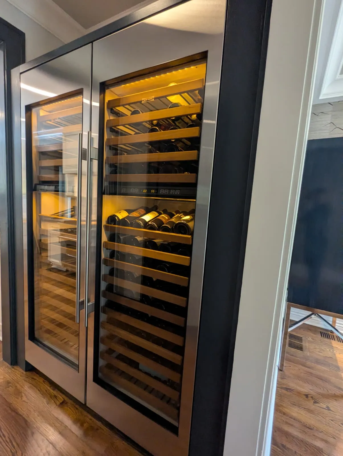 Sub-Zero Built-In Wine Cooler & Refrigerator Service — completed appliance repair project