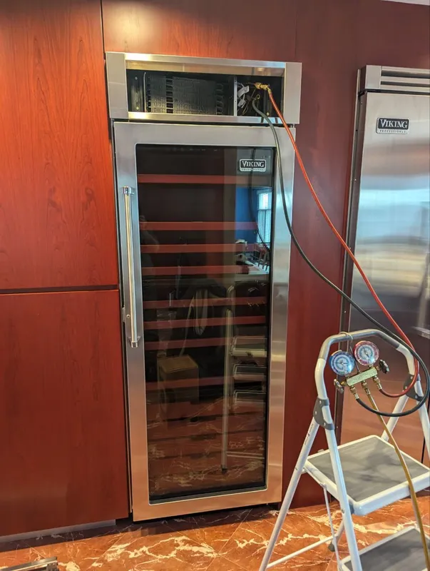 Viking Wine Cooler Refrigerant Repair — completed appliance repair project